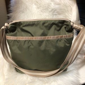 LesSportSac army green bag - nylon